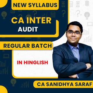 CA Sanidhya Saraf Auditing Mission 70+ Regular Online Classes For CA Inter: Pen drive / Online classes. CA Sanidhya Saraf Auditing Mission 70+ Regular Online Classes For CA Inter: Pen drive / Online classes.