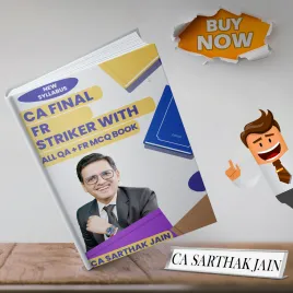 CA Final Financial Reporting Striker Book - Book with All QA + FR MCQ Book By CA Sarthak Jain.