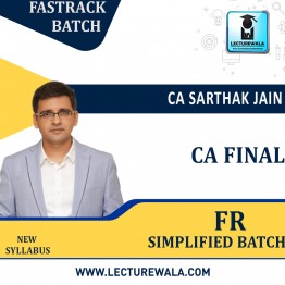 CA Final FR New Syllabus FR Simplifed  Fastrack Batch By CA Sarthak Jain : Pen Drive / Online Classes