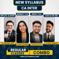 CA Inter Both Group All Subjects (Excluding Law) Regular Online Combo Classes By Fast Education