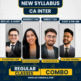 CA Inter Both Group All Subjects (Excluding Law) Regular Online Combo Classes By Fast Education