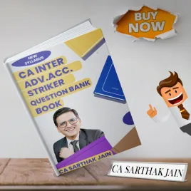 CA Sarthak Jain Adv Accounting Striker (Question Bank) Book for CA Inter : Study Material