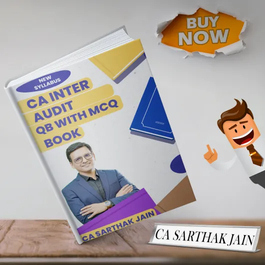 CA Inter Audit Question Bank with MCQs: BY CA Sarthak Jain