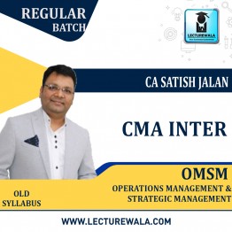 CMA Inter OM-SM  Regular Course Old Syllabus By CA Satish Jalan : Pen Drive / Online Classes 
