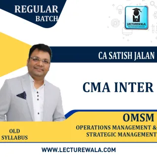 CMA Inter OM-SM Regular Course Old Syllabus By CA Satish Jalan : Pen Drive / Online Classes  CMA Inter OM-SM Regular Course Old Syllabus By CA Satish Jalan : Pen Drive / Online Classes