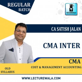 CMA Inter Cost And Management Accounting  Regular Course Old Syllabus By CA Satish Jalan: Pen Drive / Google Drive.