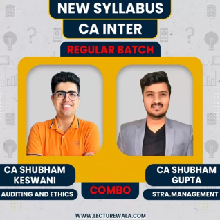 CA Shubham keswani Auditing & CA Shubham Gupta SM Regular Combo Online Classes For CA Inter CA Shubham keswani Auditing & CA Shubham Gupta SM Regular Combo Online Classes For CA Inter