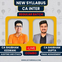 CA Inter New Syllabus Auditing + FM