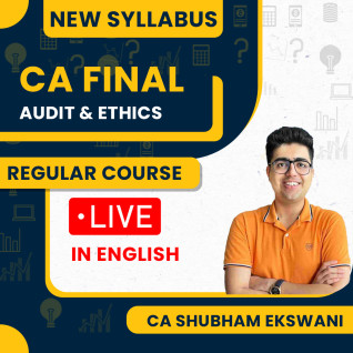 CA FInal New Syllabus Audit Live + Recorded Regular Batch In Full English By CA Shubham Keswani : Online Classes CA FInal New Syllabus Audit Live + Recorded Regular Batch In Full English By CA Shubham Keswani : Online Classes