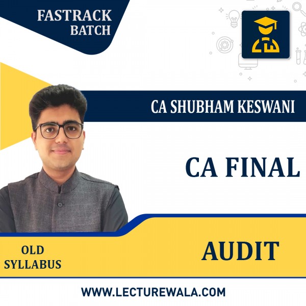 CA Final Audit Fast Track Course By CA Shubham Keswani : Pen Drive / Online Classes
