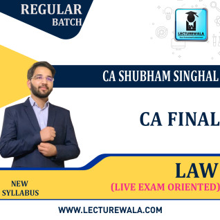 CA Final Law Paper 4 Ultimate Batch Batch By CA Shubham Singhal: Pendrive / Online Classes. CA Final Law Paper 4 Ultimate Batch Batch By CA Shubham Singhal: Pendrive / Online Classes.