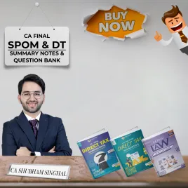 CA Shubham Singhal Set A SPOM + Direct Tax Summary Notes and Question Bank Online Study Material For CA Final CA Shubham Singhal Set A SPOM + Direct Tax Summary Notes and Question Bank Online Study Material For CA Final