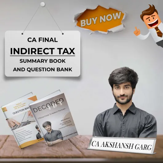 CA Akshansh Garg IDT Summary Book & Question Bank 6th Edition Combo Online Study Material For CA Final