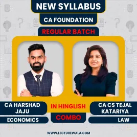 CA Foundation Law & Economics New Recording Batch By CA Harshad Jaju & CA CS Tejal Katariya  CA Foundation Law & Economics New Recording Batch By CA Harshad Jaju & CA CS Tejal Katariya