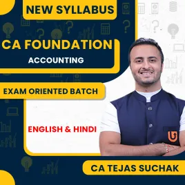 CA Tejas Suchak Accounting Exam-Oriented Classes For CA Foundation: Online Classes CA Tejas Suchak Accounting Exam-Oriented Classes For CA Foundation: Online Classes