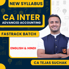 CA Tejas Suchak Advanced Accounting Fastrack batch For CA Inter