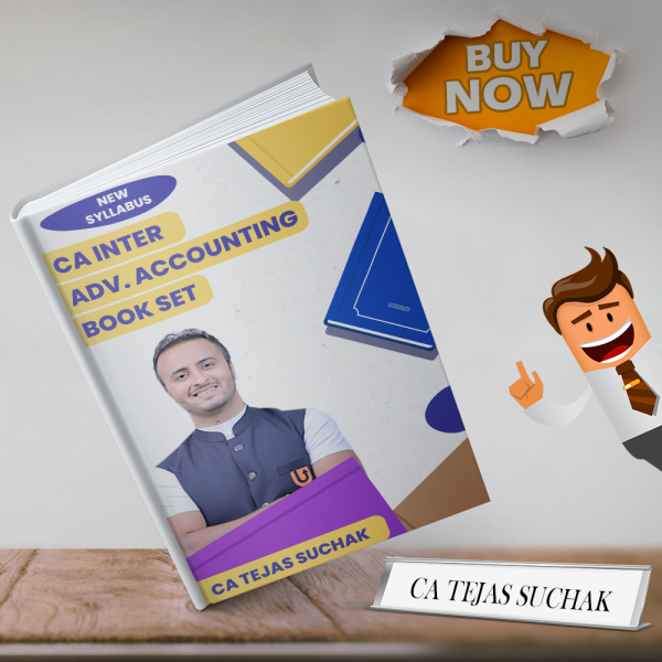 CA Tejas Suchak Advanced Accounts Book Set For CA Inter: Study Material