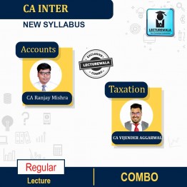 CA Inter Accounts+Taxation (Income Tax + GST)  New Recording Full Course : Video Lecture + Study Material By CA Ranjay Mishra And CA Vijender Aggarwal (For  MAY 2022 & Nov 2022)