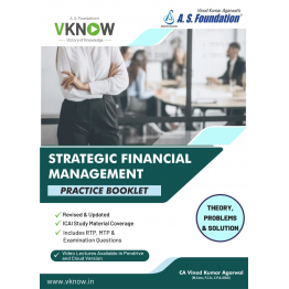 CA Final Strategic Financial Management (SFM) Practice Booklet 2 Edition By CA, CPA Vinod Kumar Agarwal ( For Nov 2022 & May 2023)