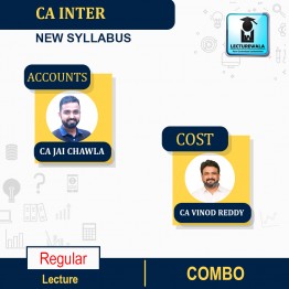 CA Inter Accounting & Costing Combo  Live @ Home Regular In-Depth Full Course : Video Lecture + Study Material By CA Jai Chawla n CA Vinod Reddy (For May 2023 & Nov 2023 )
