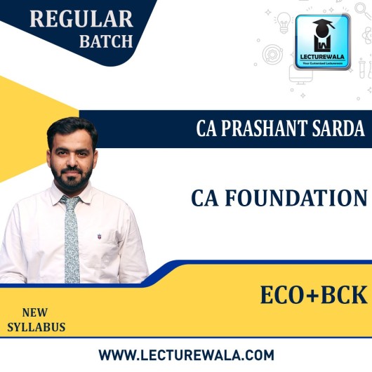 CA Foundation Business Economics & BCK Regular Course By CA Prashant Sarda: Online Classes/Pen Drive