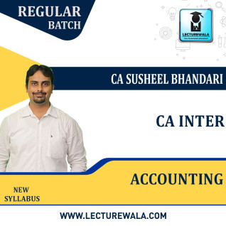 CA Inter Accounting Regular Course By CA Susheel Bhandari : Pen drive / online classes.
