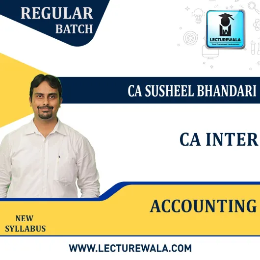 CA Inter Accounting Regular Course By CA Susheel Bhandari : Pen drive / online classes. CA Inter Accounting Regular Course By CA Susheel Bhandari : Pen drive / online classes.
