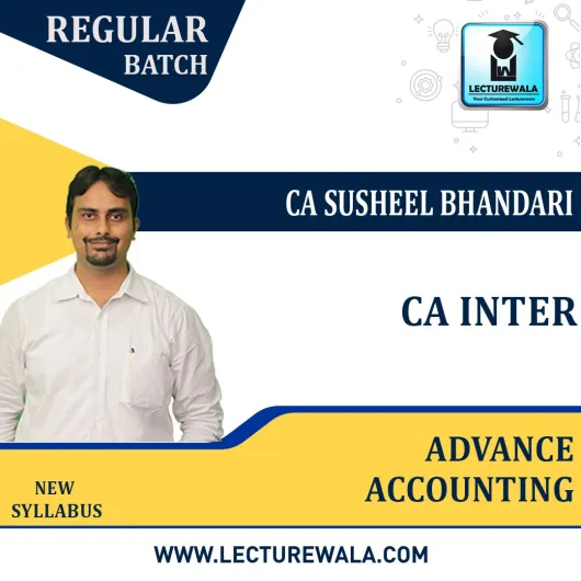 CA Inter Advance Accounting Regular Course By CA Susheel Bhandari : Pen drive / online classes. CA Inter Advance Accounting Regular Course By CA Susheel Bhandari : Pen drive / online classes.