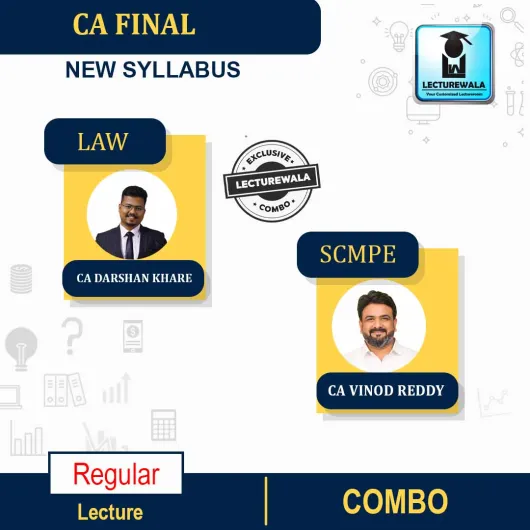 CA Final Law & SCMPE Regular Course New Recording Regular Course : Video Lecture + Study Material By CA Darshan Khare CA Vinod Reddy (For Nov 2022 )