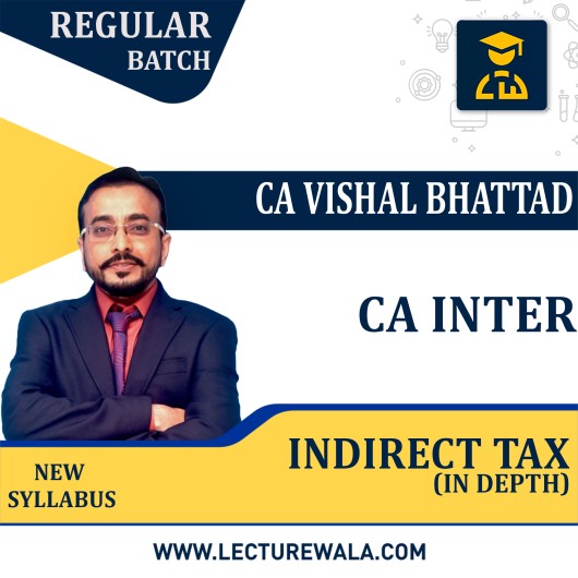 CA Inter IDT  Recorded Batch Regular Course By CA Vishal Bhattad : Pen Drive / Online Classes