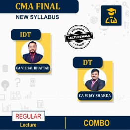 CMA Final DT & IDT Exam-Oriented Regular Courese (In-Depth) Combo by CA Vijay Sarda & CA Vishal Bhattad : Pen Drive / Google Drive