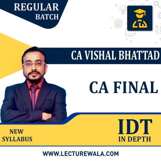 CA Final Indirect Tax Regular In-Depth Batch By CA Vishal Bhattad : Pen Drive / Google Drive