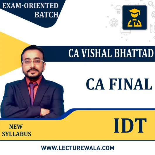 CA Final Indirect Tax Laws Exam-Oriented Batch By CA Vishal Bhattad: Pen Drive / Google Drive