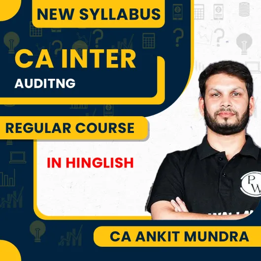 CA Inter Udesh Regular Sep 2026 Auditing & Ethics (Group 2) by Pw : Online Classes 