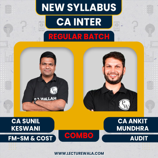 CA inter Pro Udesh Regular Batch Group 2 Combo By CA Ankit Mundra and CA Sunil Keswani for sep 2026