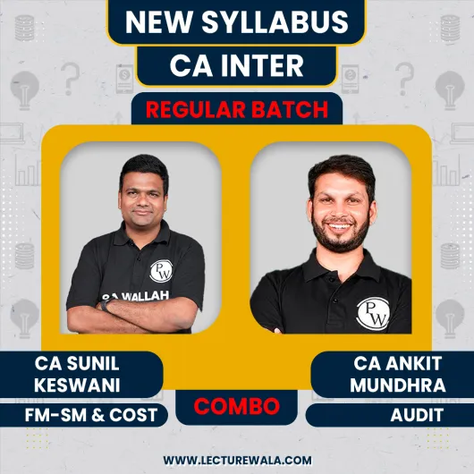 CA Inter Pro Udesh Regular Sep 2025 Group (2) Combo by Pw : Online Classes