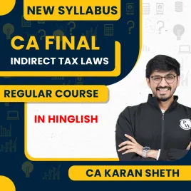 CA Final Indirect Tax Laws Visesh Regular Batch by CA Karan Seth  CA Final Indirect Tax Laws Visesh Regular Batch by CA Karan Seth