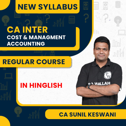 CA Intermediate Udesh Regular May 2026 (Group 2) Cost and Management Accounting by Pw : Online Classes