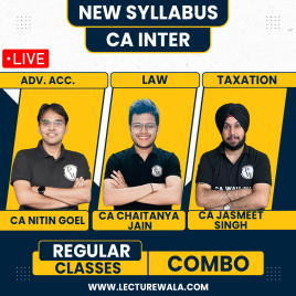 CA Inter Pro Udesh Regular May 2027 Group 1 Combo by Pw : Online Classes
