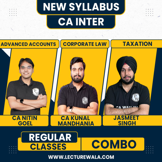 CA Inter Pro Udesh Regular Sep 2025 Group 1 Combo by Pw : Online Classes