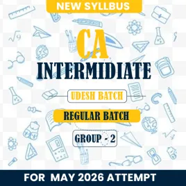 CA Inter Udesh Regular May 2026 Group (2) Combo by Pw : Online Classes