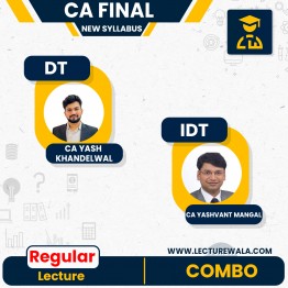 CA Final Taxation Combo New Syllabus  Regular BatchBy CA Yash Khandelwal & CA Yashvant Mangal : Pen Drive / Online Classes
