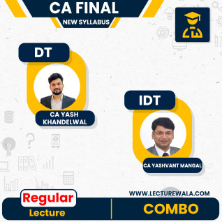 CA Final Taxation Combo New Syllabus Regular BatchBy CA Yash Khandelwal & CA Yashvant Mangal : Pen Drive / Online Classes