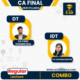 CA Final Taxation Combo New Syllabus Regular Batch By CA Yash Khandelwal & CA Yachana Mutha : Online Classes