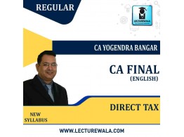  CA Final Direct Tax Law Regular Course (In English) : Video Lecture + Study Material By CA Yogendra Bangar (For Nov 2022 & Dec 2022 )