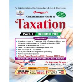 CA Inter Taxation (Income Tax) : Book By CA Yogendra Bangar (For Nov. 2021)