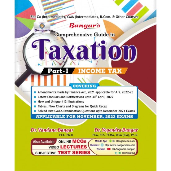 CA Inter Taxation (Income Tax) : Book By CA Yogendra Bangar : Online books