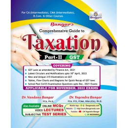 CA Inter Taxation part 2 (Income Tax) : Book By CA Yogendra Bangar (For Nov 2022)