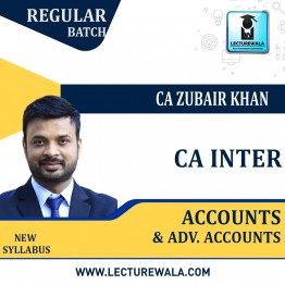CA Inter Accounts & Adv. Accounts Combo Regular Course by CA Zubair Khan : Pen drive / Online classes.