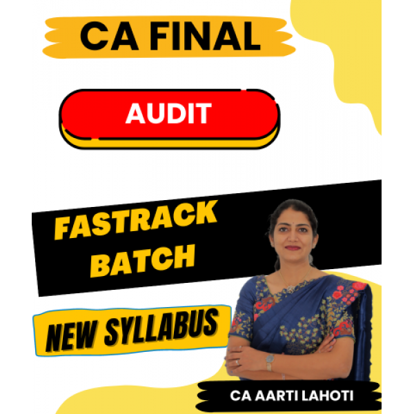 CA Aarti Lahoti Audit New Syllabus In English Fastrack Classes For CA Final : Pendrive / Online Classes